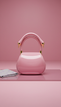 Gloss Pink Swan Crossbody Bag