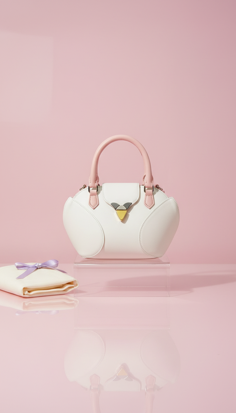 Studio White Mini Swan Satchel